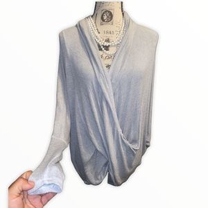 Free people oversized front twist light sweater